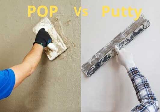 POP, White Cement & Acrylic Wall Putty: Make Right Choice