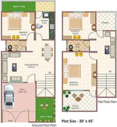 3bhk house plan in 900 sq ft