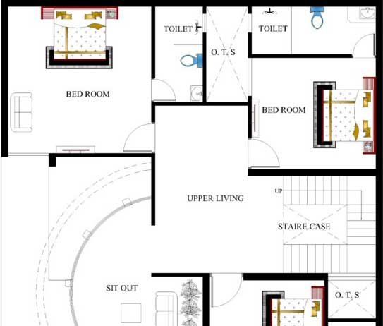 House Plans For 40 X 50 Feet Plot