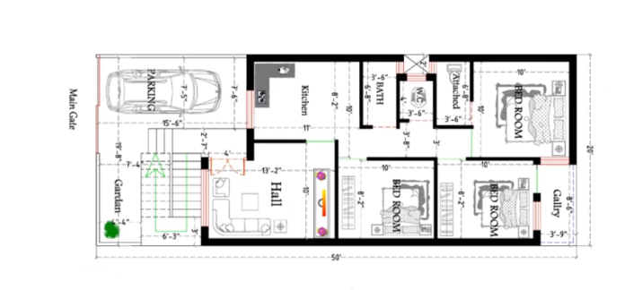 20 x 50 Square Feet House Plans - DecorChamp - Page 4