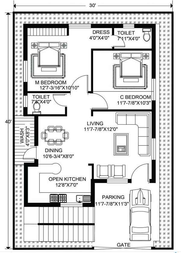  2 Bedroom House Plan In India Www resnooze