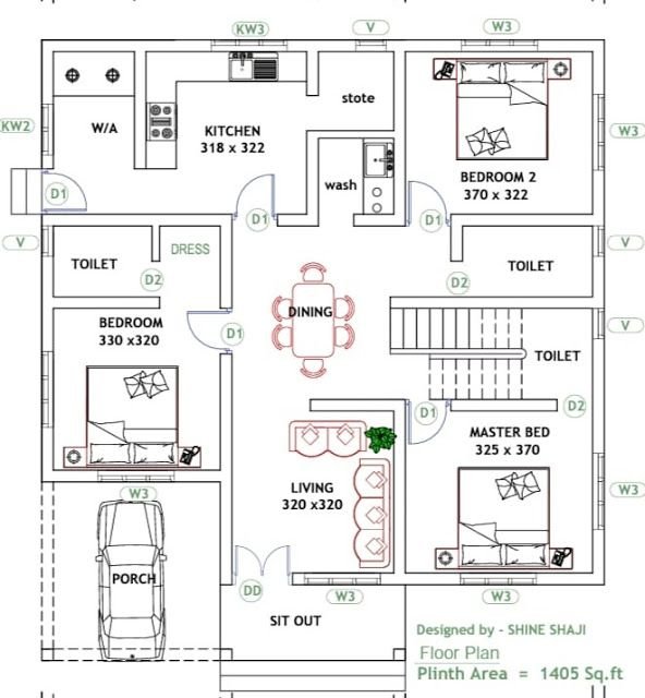 Single Floor 3 Bedroom House Plans Kerala Www resnooze