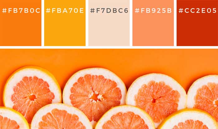 Orange two color combination