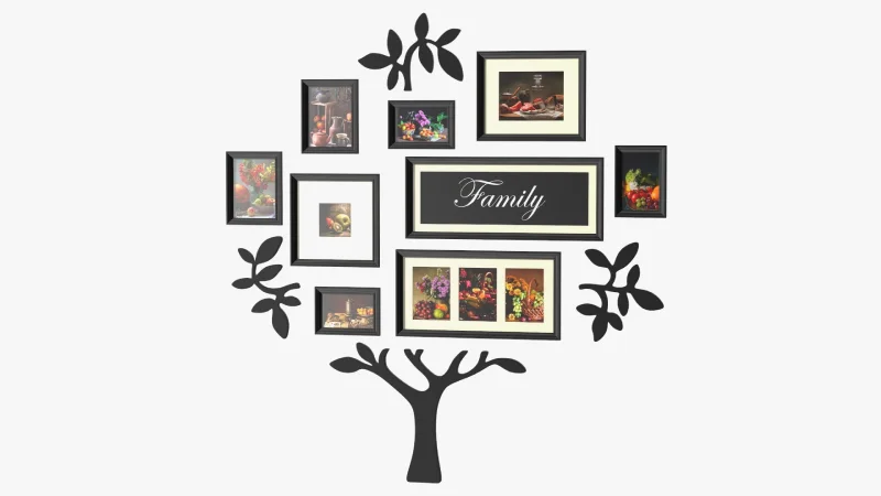 Family tree photo frame for couples