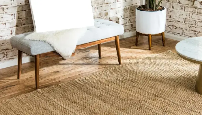 A Sustainable Rug made of Jute