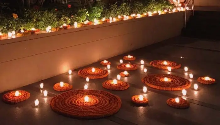 Decorating the Home with Diyas and Candles 