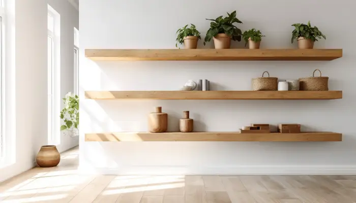 Floating Wooden Shelves