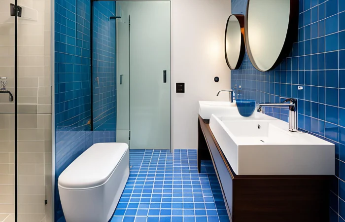 Blue Tiles To add Impact To Your Space