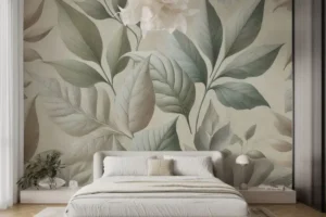 Apply Cream Floral Wallpaper