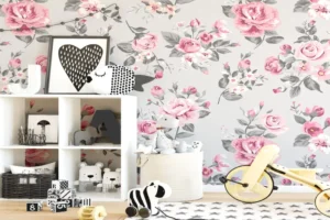 Tips for Applying DIY Floral Wallpaper